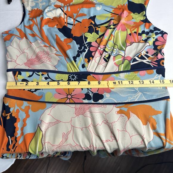 London Times Women 12 knee length Stretch Retro 70s Colorful Excellent! - Picture 10 of 15